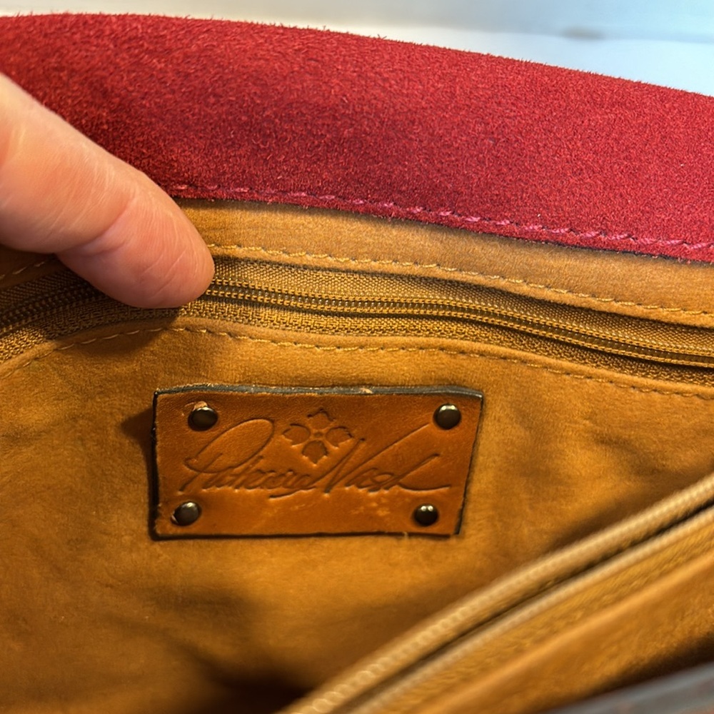 Patricia Nash Burgundy Crossbody Bag Renaissance Collection - Picture 10 of 16